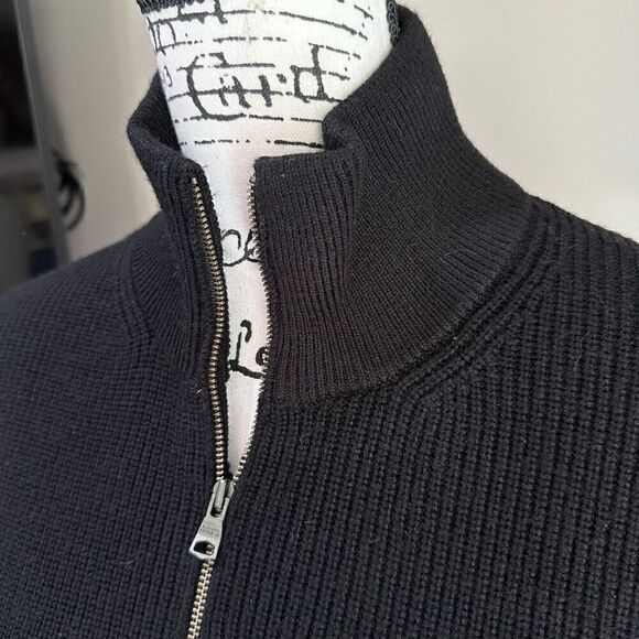 Banana Republic Men’s Extra Fine Merino Wool Half Zip Thick Sweater L - Picture 5 of 11